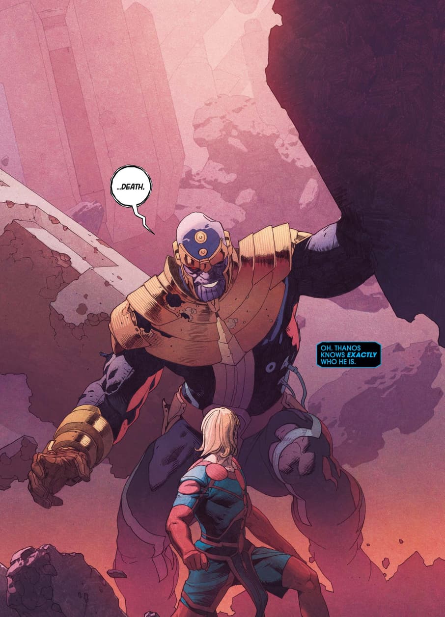 Thanos menaces Ikaris.
