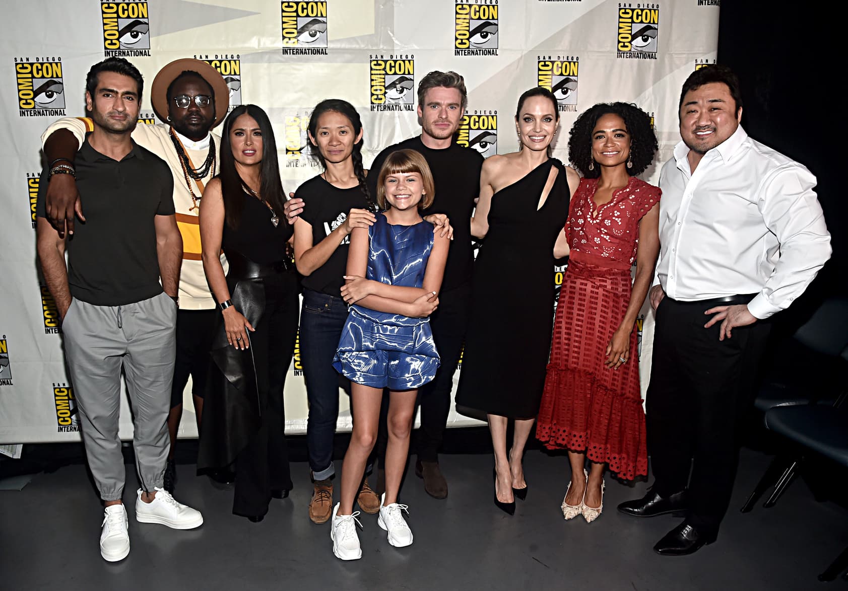 Chloé Zhao and the Cast of Eternals