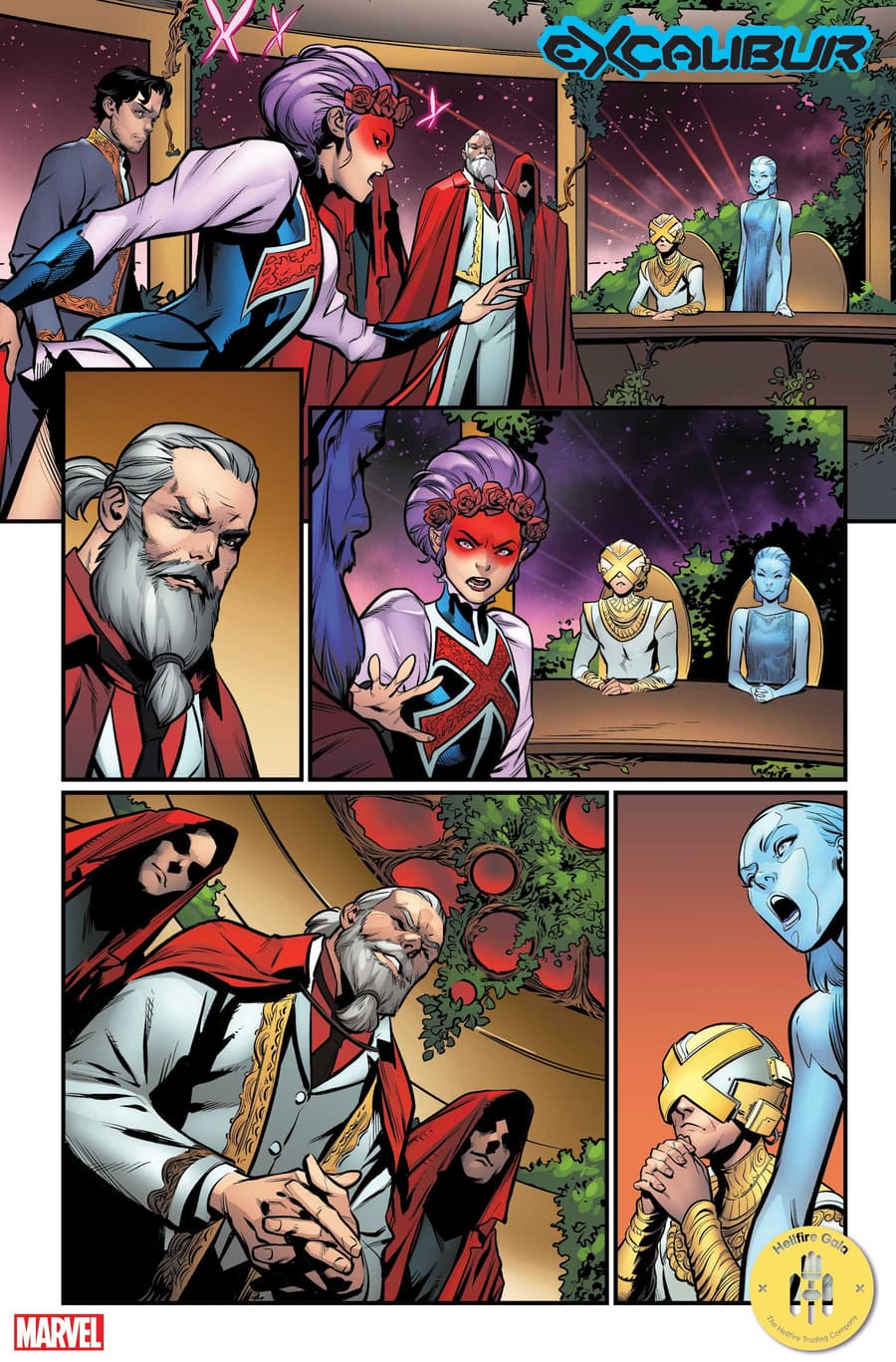 EXCALIBUR #21 preview art by Marcus To with colors by and Erick Arciniega