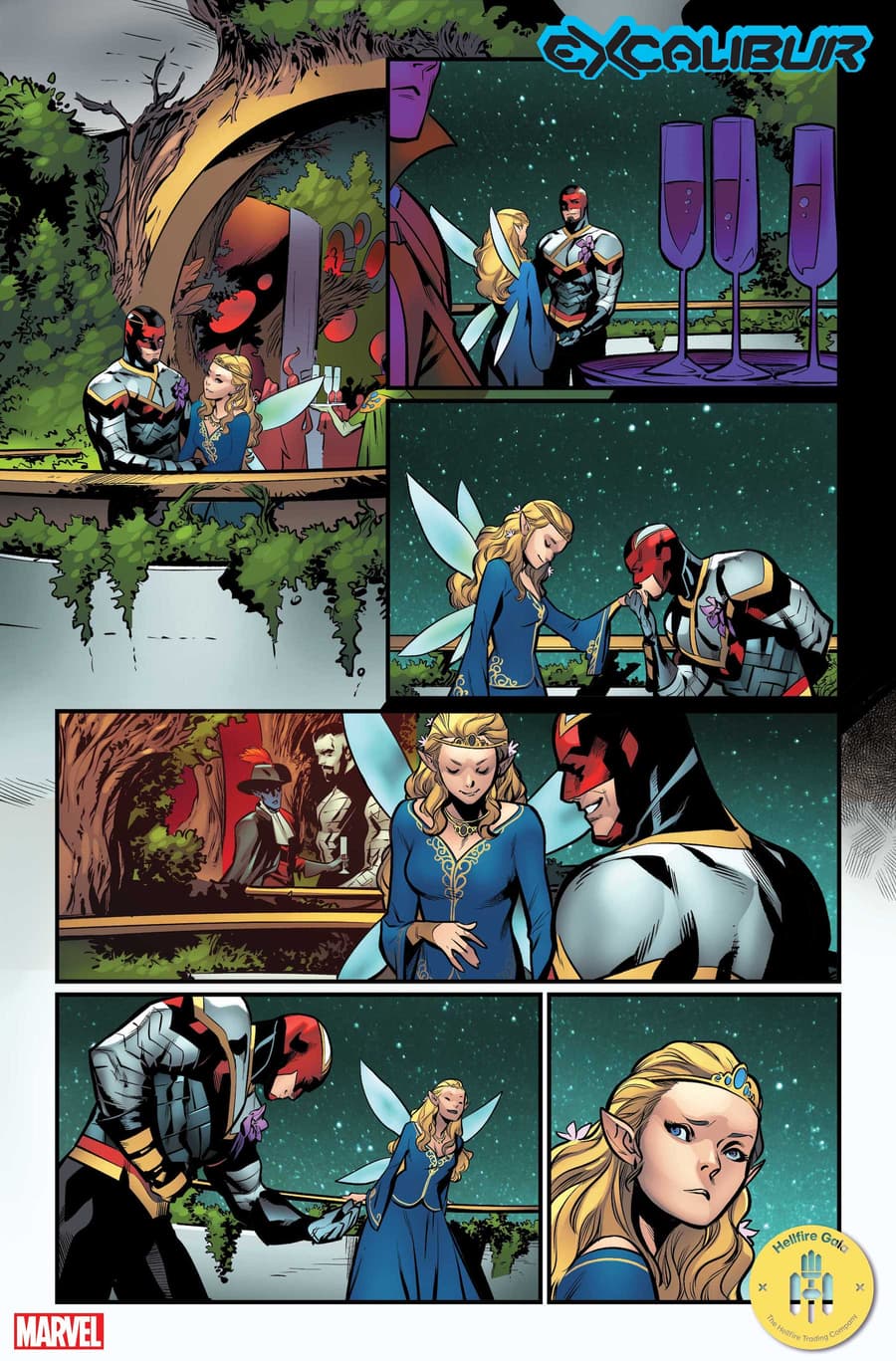 EXCALIBUR #21 preview art by Marcus To with colors by and Erick Arciniega