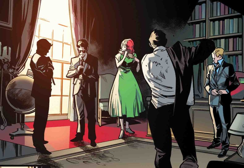 Jean Grey in green dress, Extermination #5