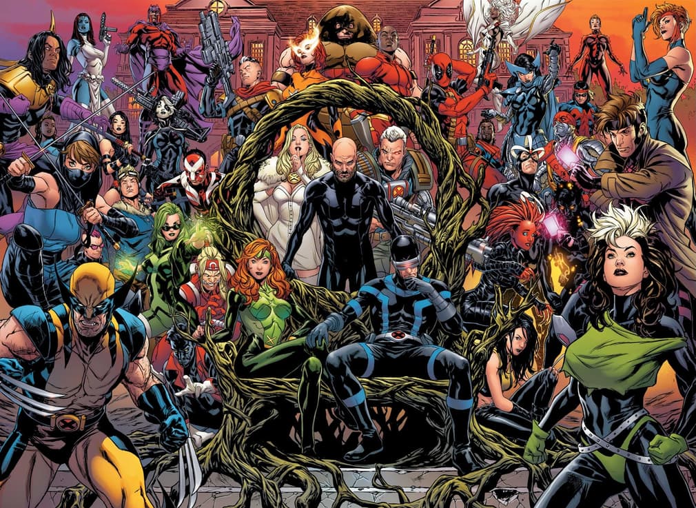 FALL OF THE HOUSE OF X and RISE OF THE POWERS OF X promotional artwork by Mark Brooks and Richard Isanove