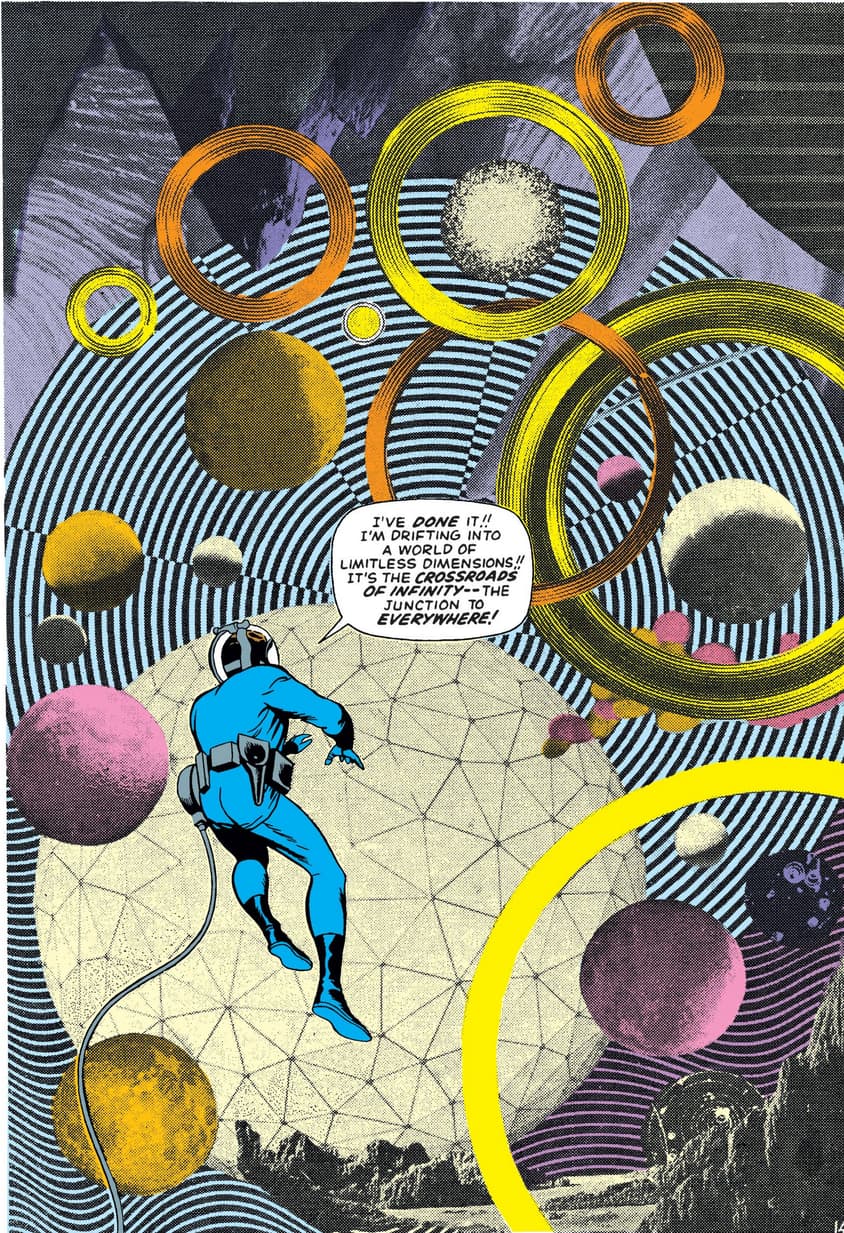 The Negative Zone Jack Kirby collage