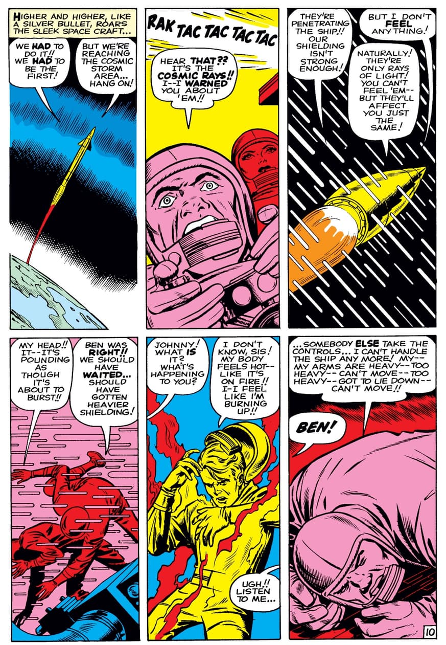The origin of the Fantastic Four on their fated space mission.