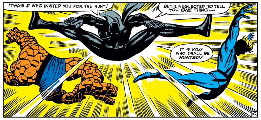 Black Panther’s debut in FANTASTIC FOUR (1961) #52.