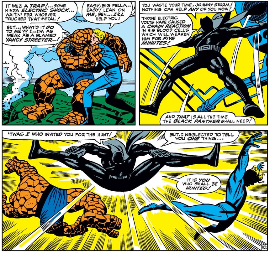 T’Challa’s first appearance in FANTASTIC FOUR (1961) #52.