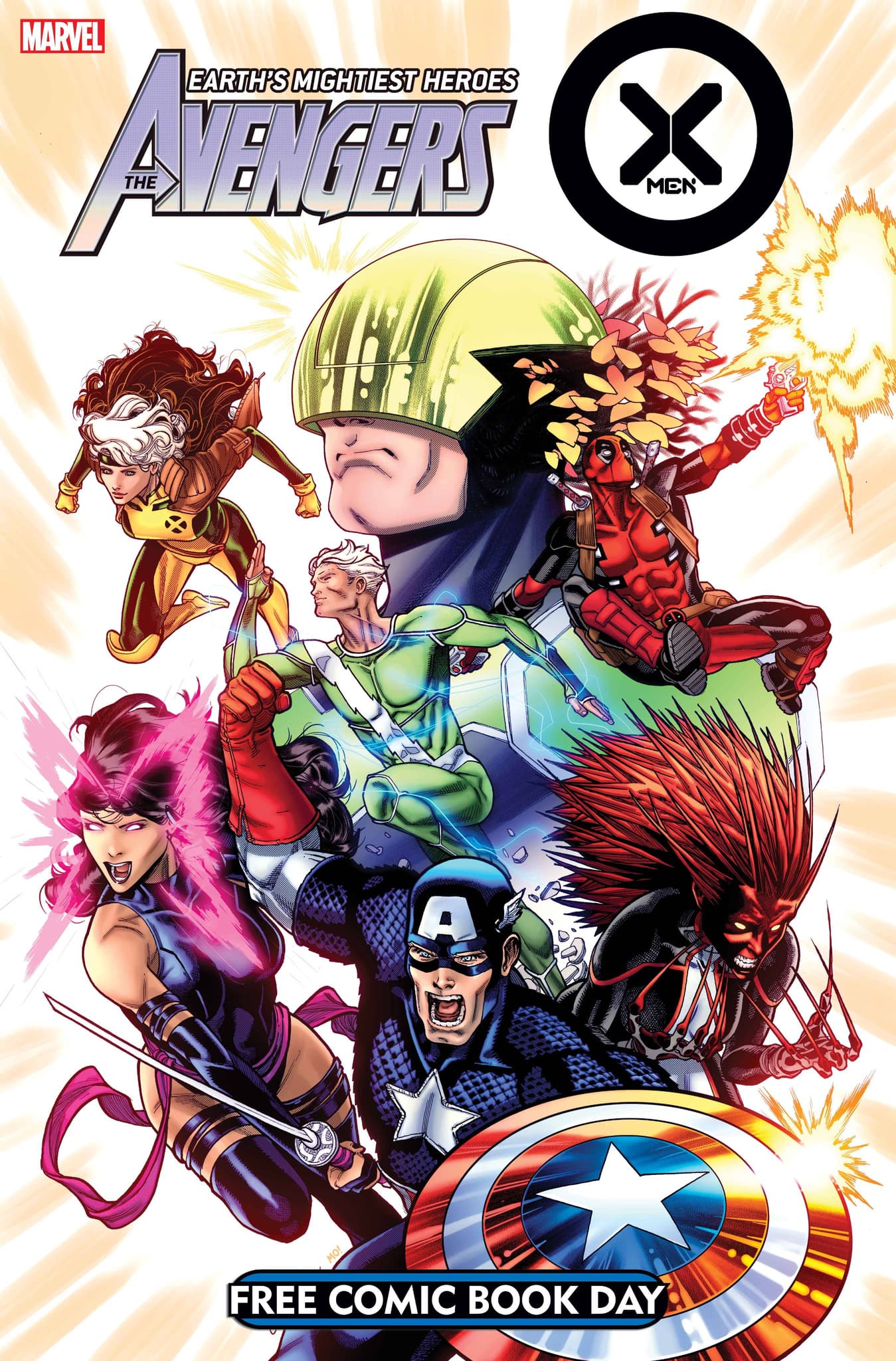FREE COMIC BOOK DAY 2023: AVENGERS/X-MEN #1 cover by Javier Garrón