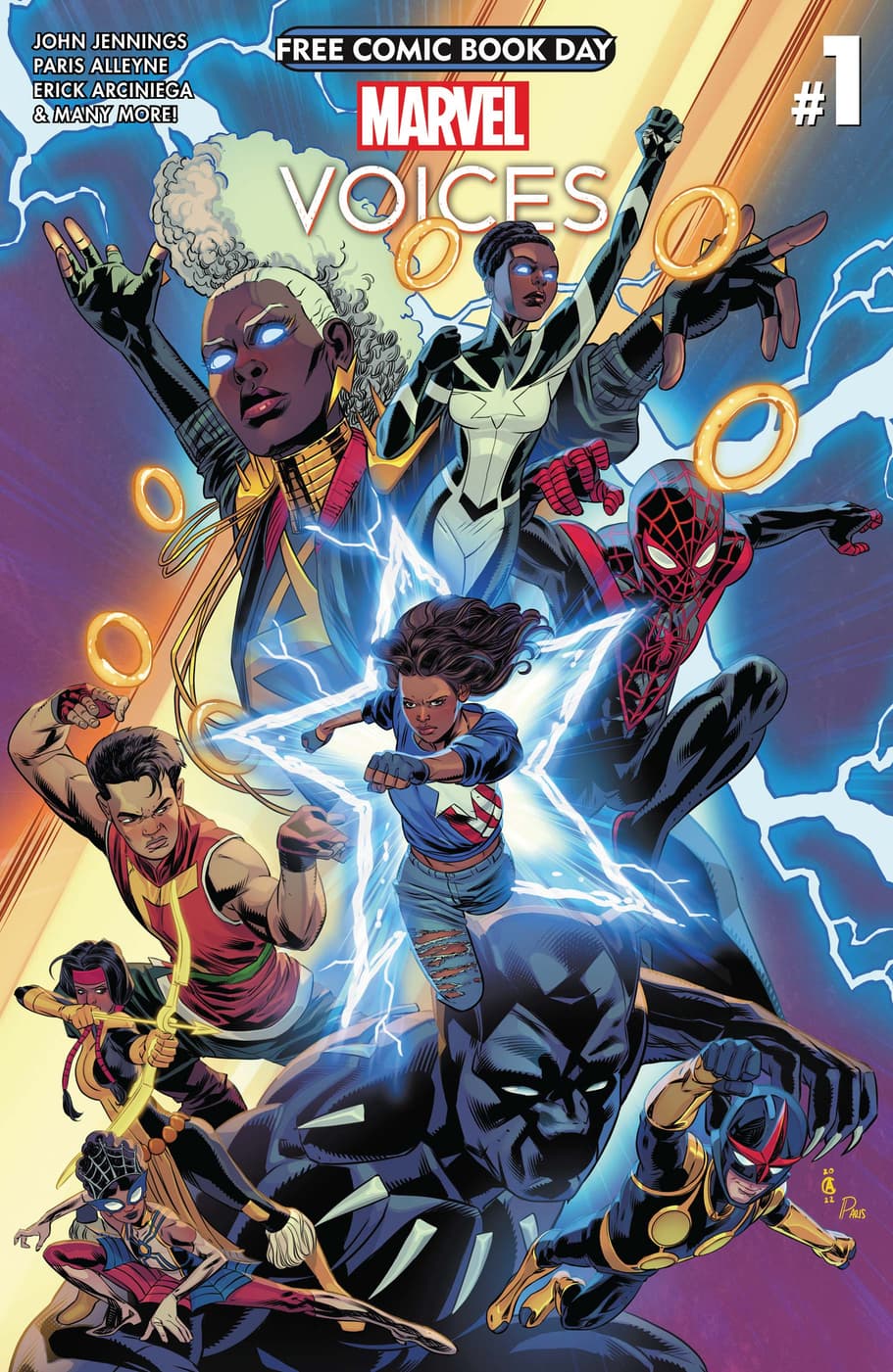FREE COMIC BOOK DAY 2023: MARVEL’S VOICES #1 cover by Chris Allen and Paris Alleyne