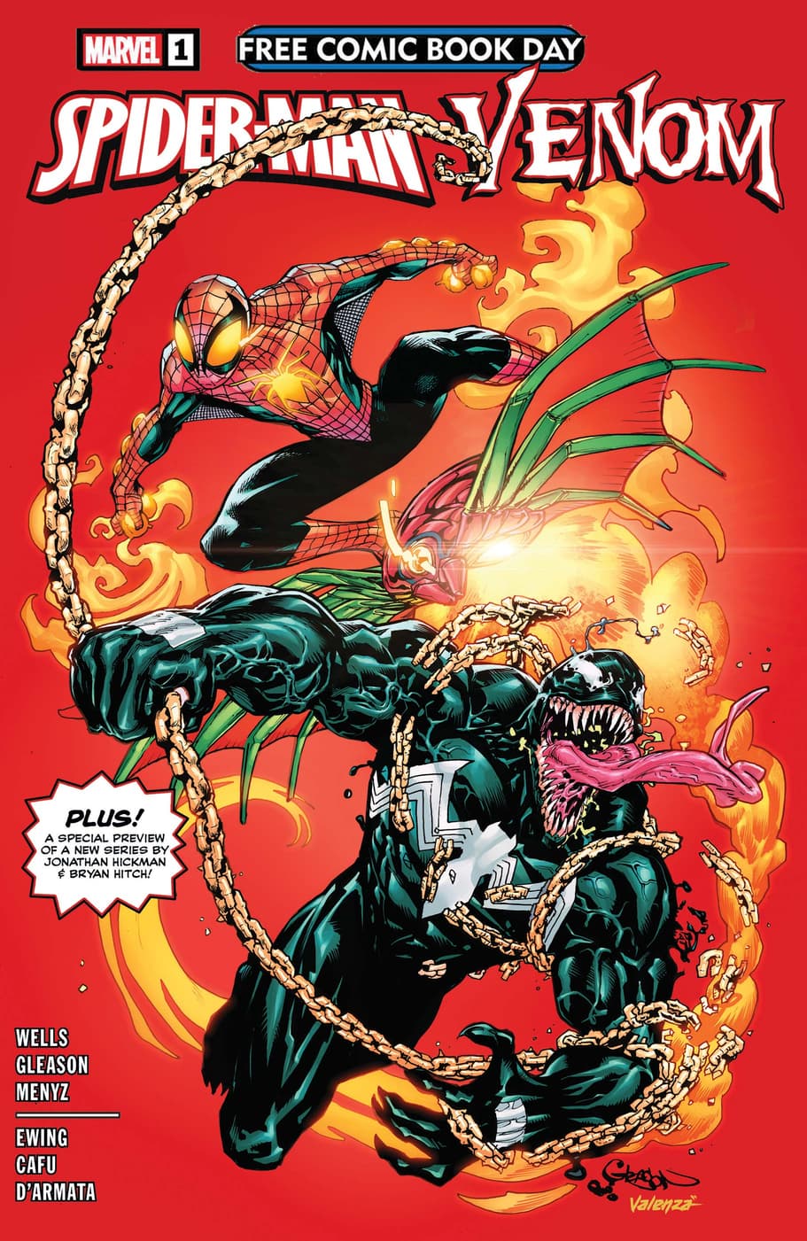FREE COMIC BOOK DAY 2023: SPIDER-MAN/VENOM #1 cover by Patrick Gleason and Bryan Valenza