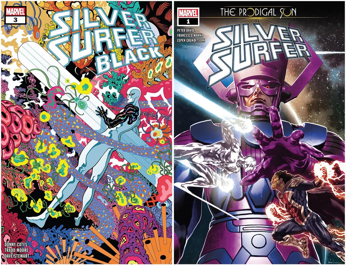 SILVER SURFER: BLACK #3 and SILVER SURFER: THE PRODIGAL SUN #1