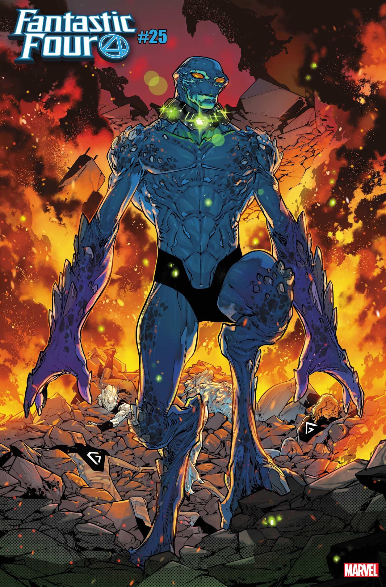 FANTASTIC FOUR #25 preview interiors by R.B. Silva with colors by Jesus Aburtov