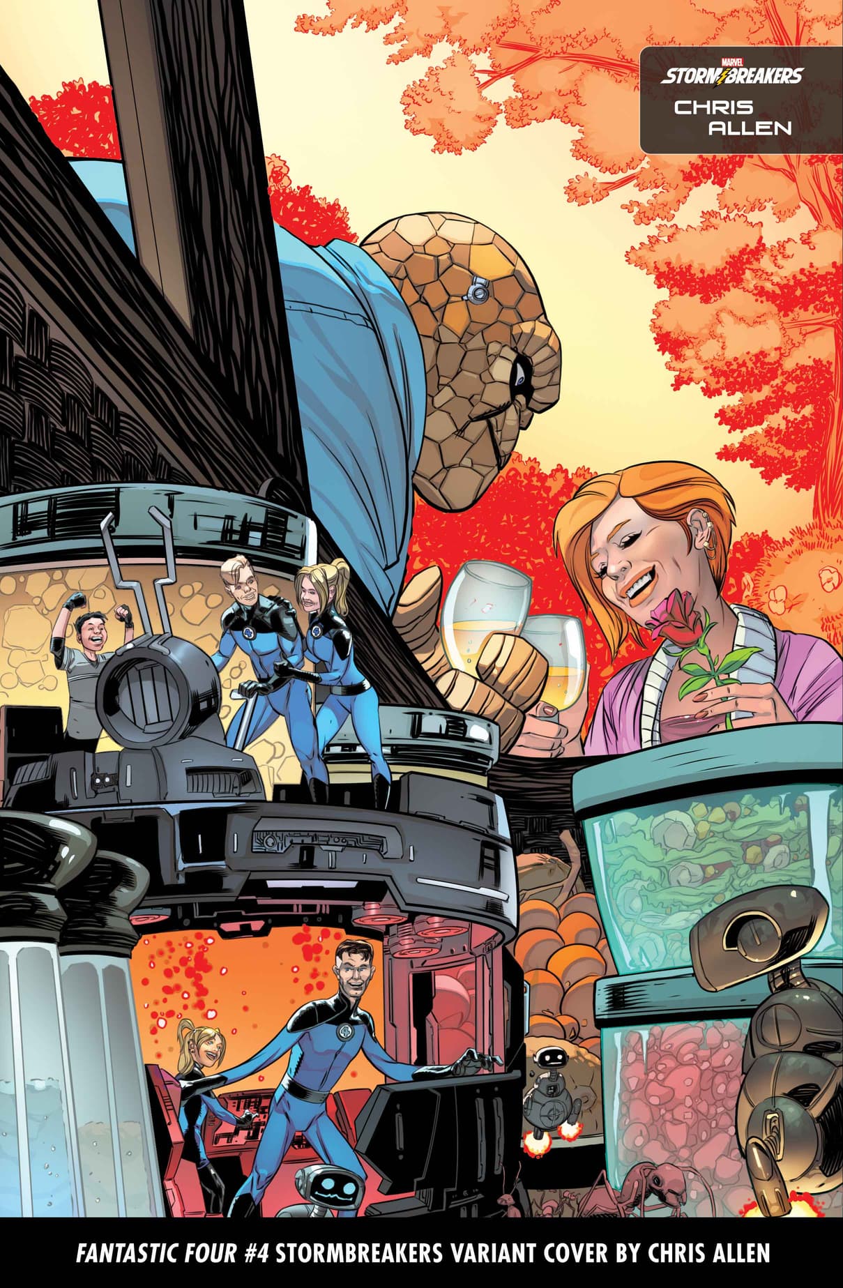 FANTASTIC FOUR #4 STORMBREAKERS VARIANT COVER BY CHRIS ALLEN