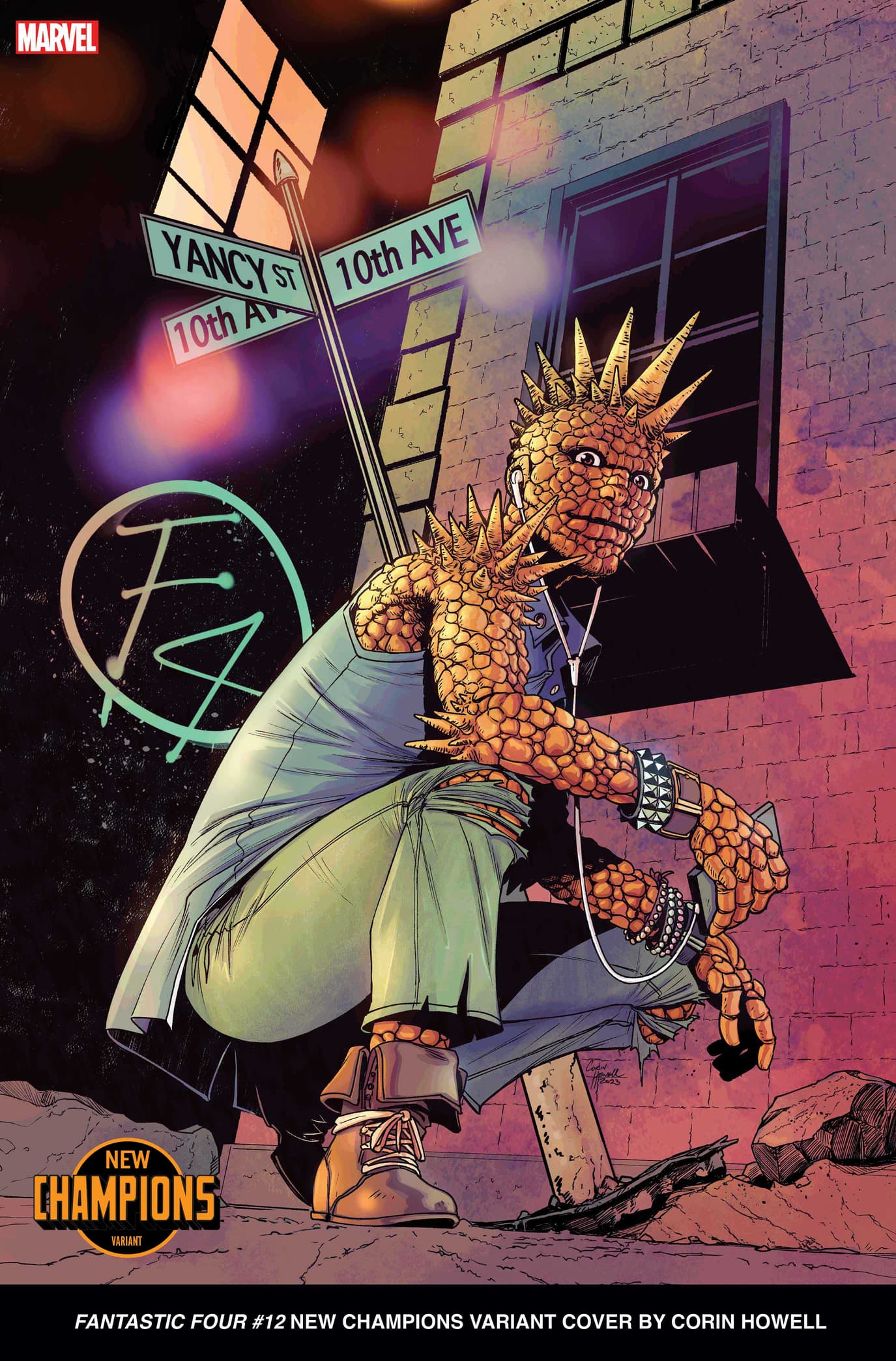 FANTASTIC FOUR #12 New Champions Variant Cover by Corin Howell