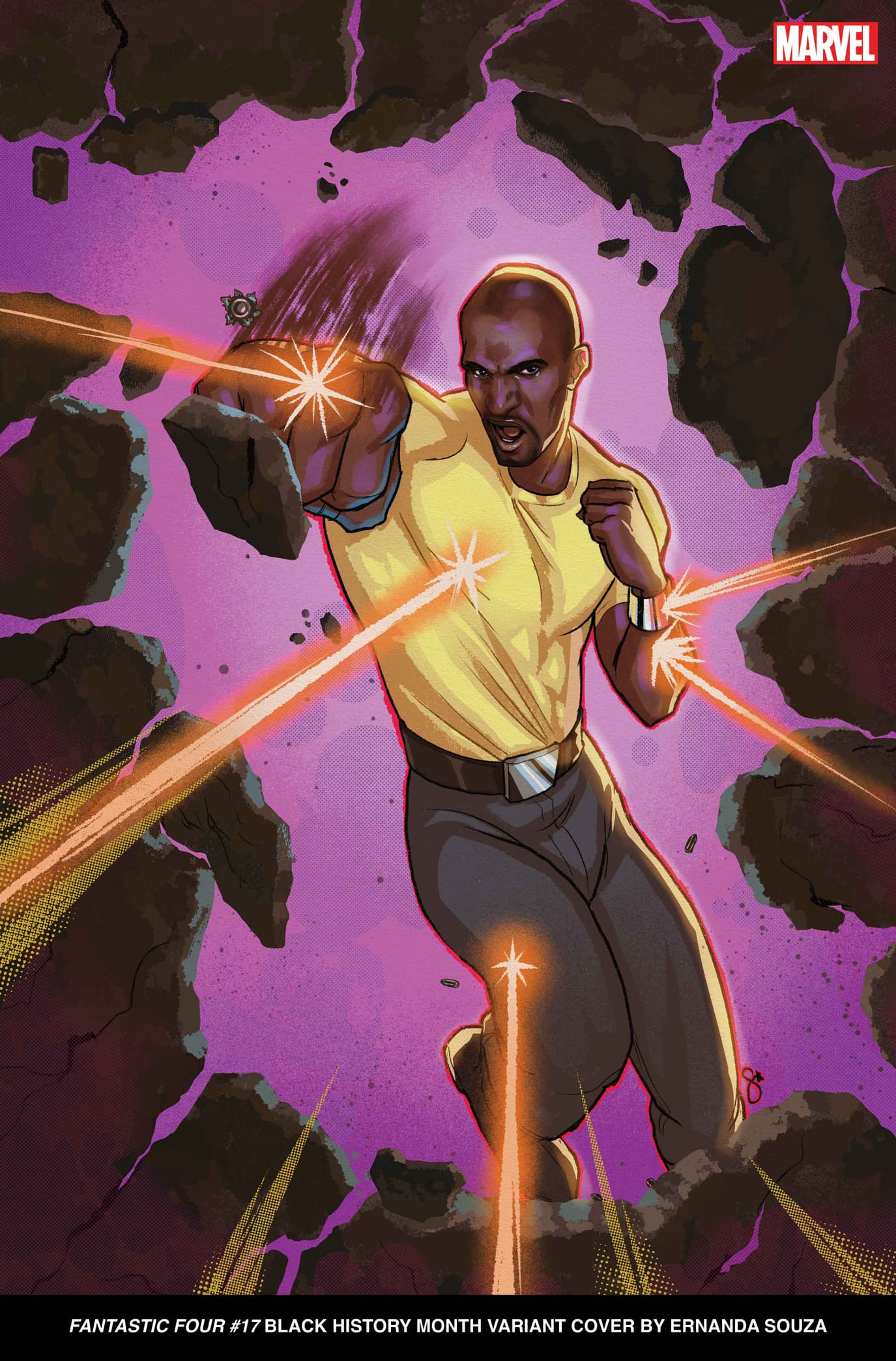 FANTASTIC FOUR #17 Black History Month Variant Cover by Ernanda Souza