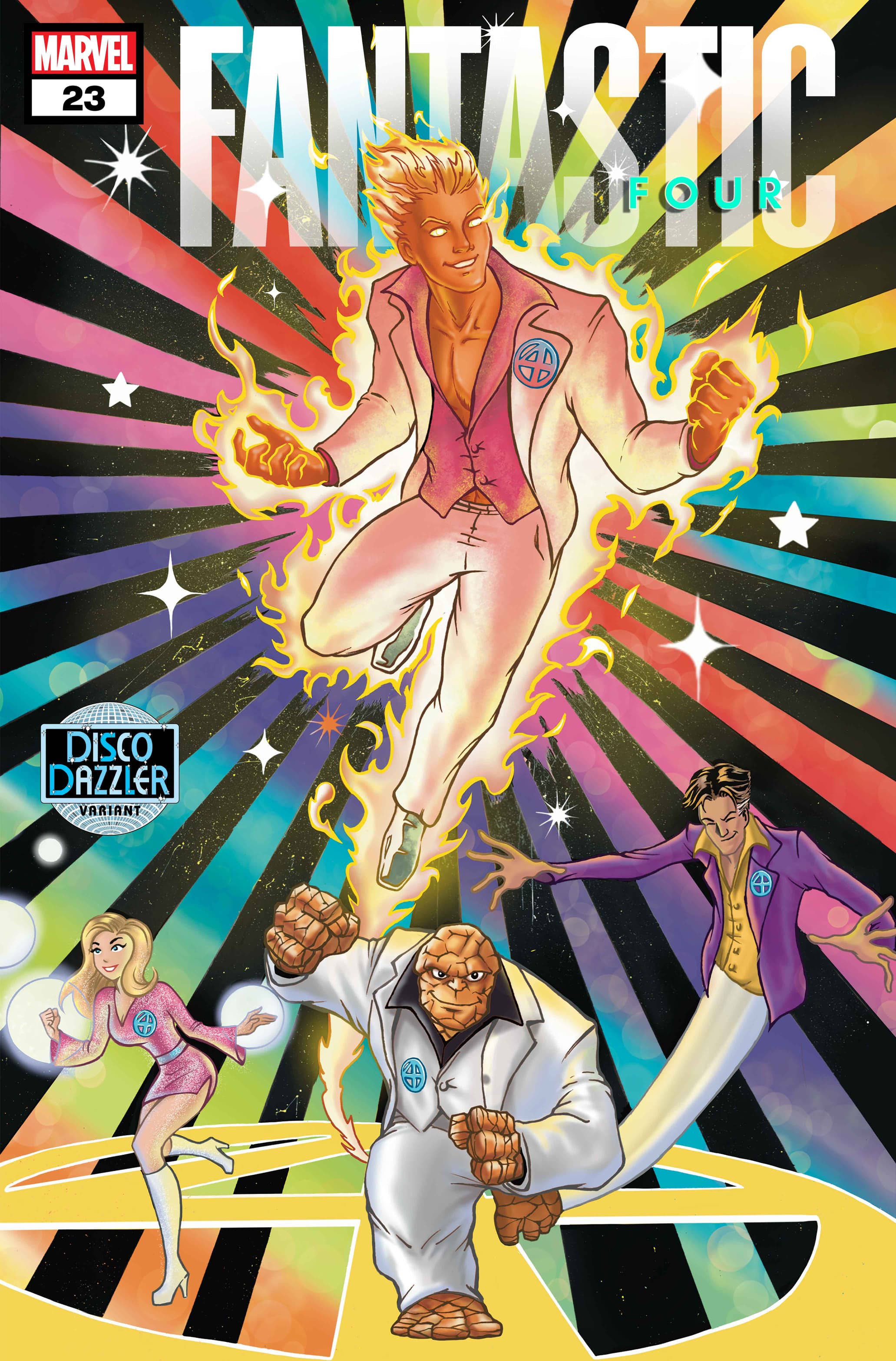 FANTASTIC FOUR #23 Disco Dazzler Variant Cover by Ben Su​​​​​​​