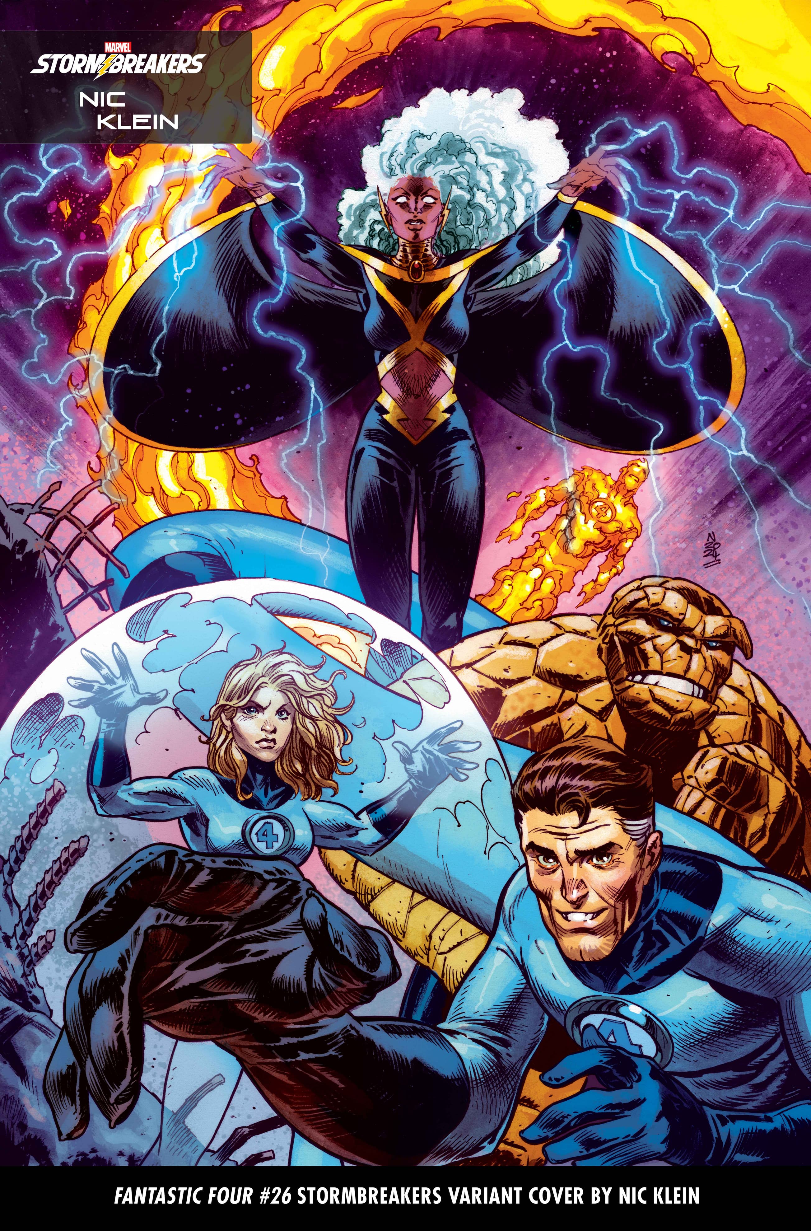 FANTASTIC FOUR #26 STORMBREAKERS VARIANT COVER BY NIC KLEIN