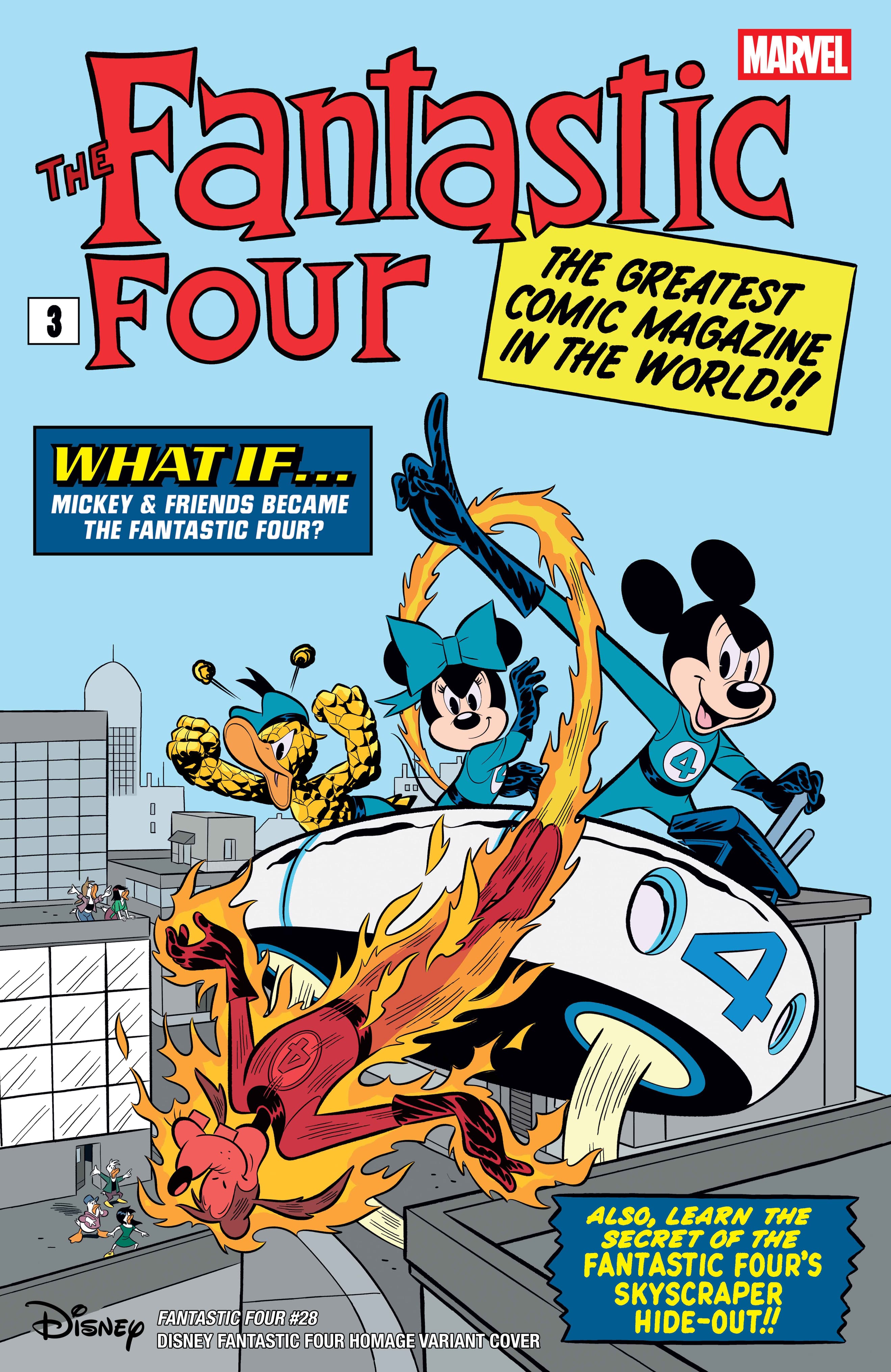 FANTASTIC FOUR #28 Disney Fantastic Four Homage Variant Cover by ANDREI BRESSAN