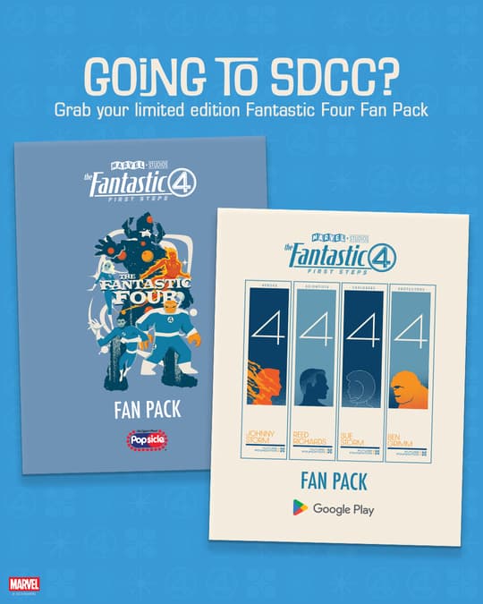 Get Your Limited-Edition Fantastic Four Fan Packs at San Diego Comic-Con 2025
