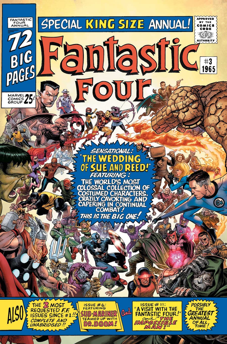 FANTASTIC FOUR ANNIVERSARY TRIBUTE #1 variant cover by Jim Cheung