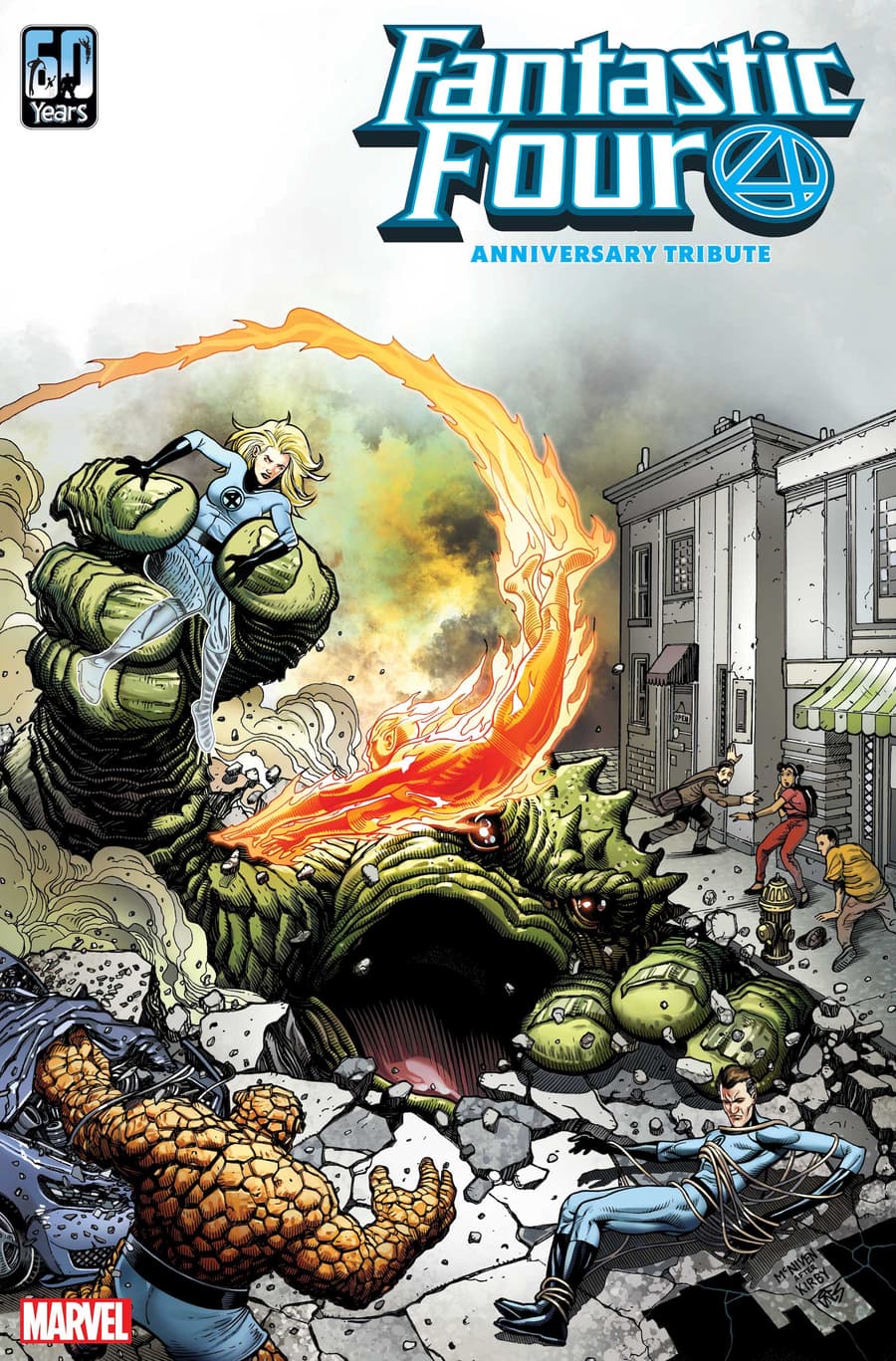 FANTASTIC FOUR ANNIVERSARY TRIBUTE #1 cover by Steve McNiven
