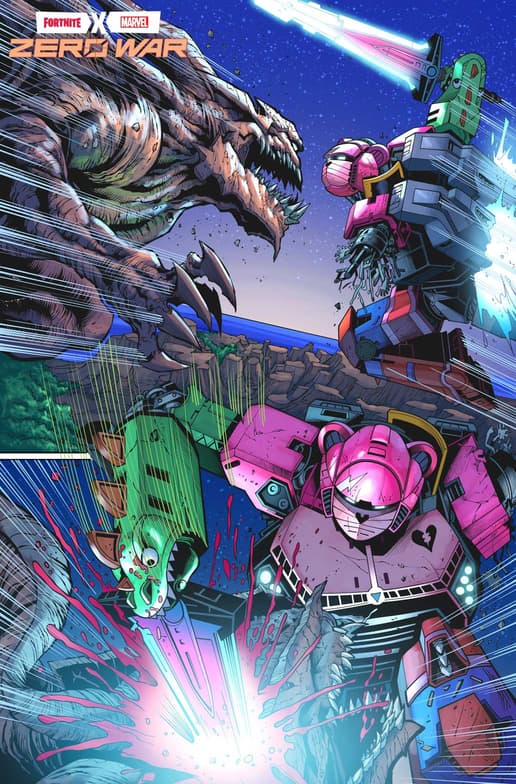 FORTNITE X MARVEL: ZERO WAR #1 Artwork by SERGIO DÁVILA, SEAN PARSONS, and EDGAR DELGADO 