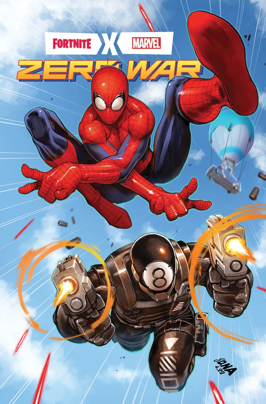 FORTNITE X MARVEL: ZERO WAR #2 variant cover by David Nakayama