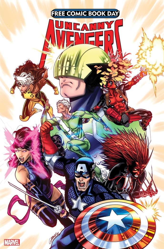 FREE COMIC BOOK DAY 2023: AVENGERS/X-MEN #1 cover by Javier Garrón