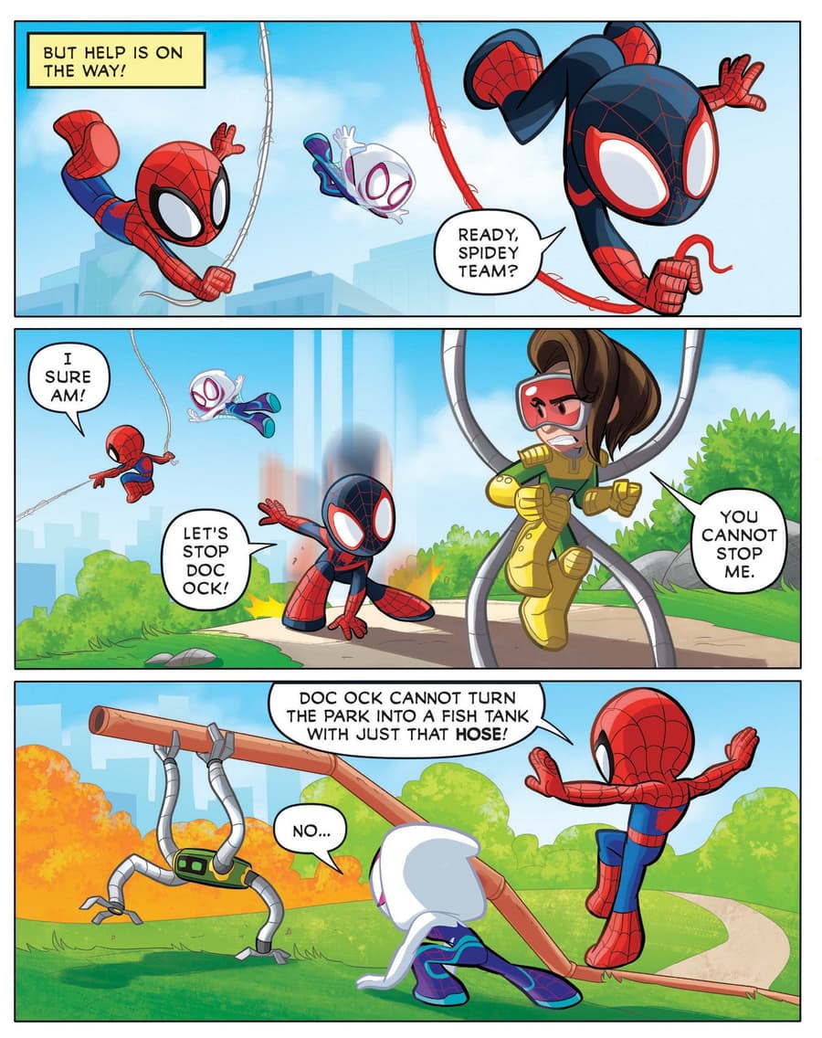 Preview page from FREE COMIC BOOK DAY 2023: SPIDEY & FRIENDS (2023) #1.