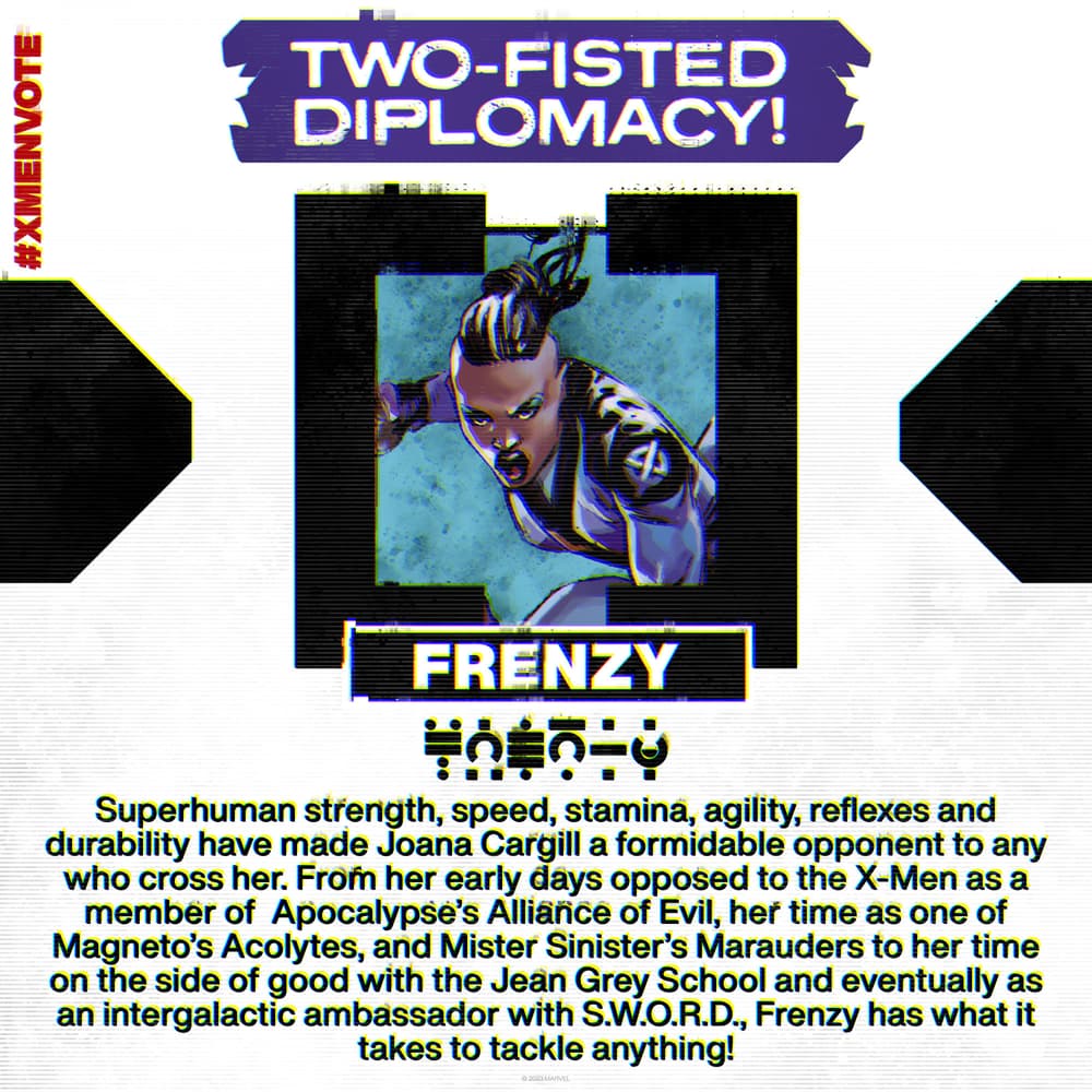 X-Men Election 2023: Frenzy Profile