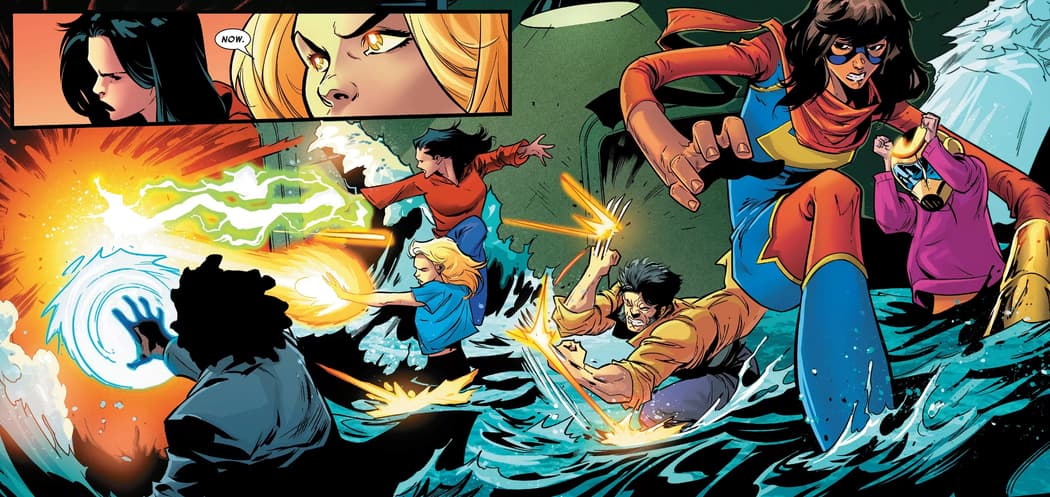 A game night gone awry in CAPTAIN MARVEL (2019) #17.