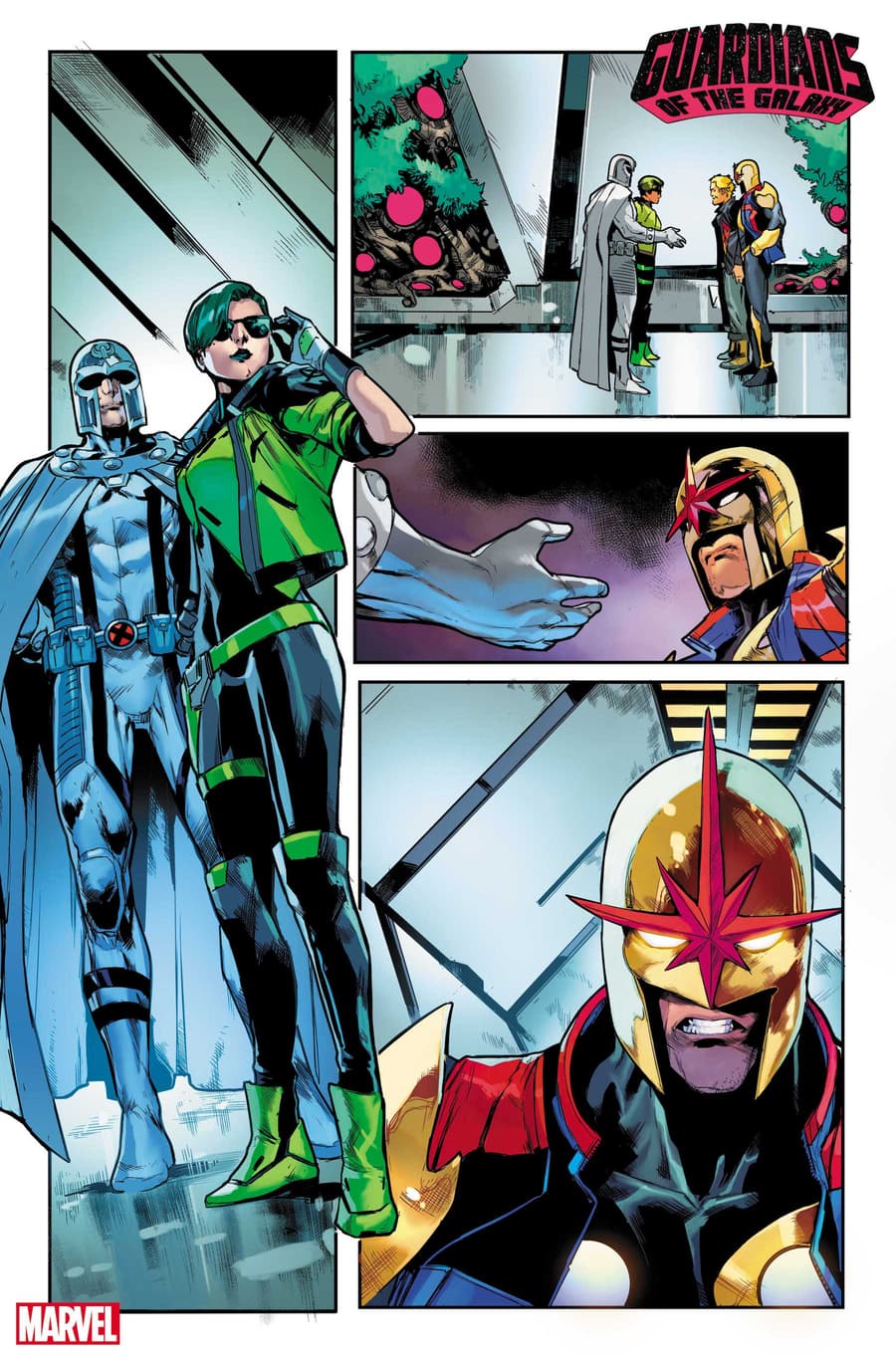 GUARDIANS OF THE GALAXY #15 preview art by Juan Frigeri with colors by Federico Blee