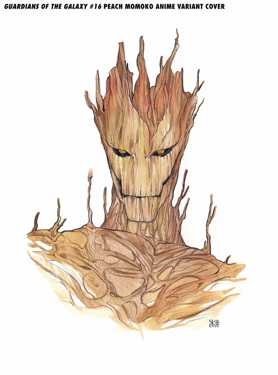 Groot anime variant by Peach Momoko