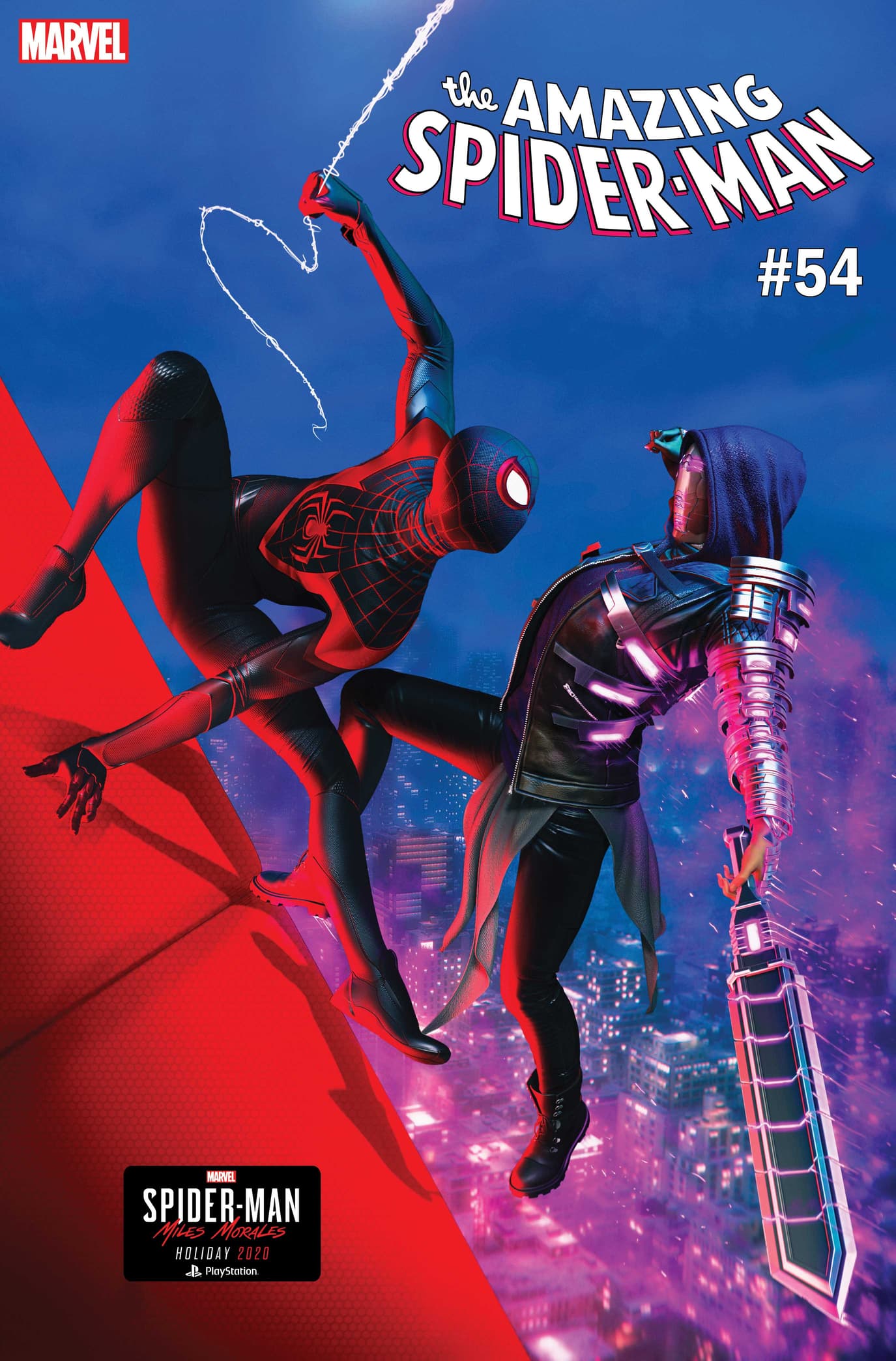 AMAZING SPIDER-MAN #54 cover by Insomniac Games art director Gavin Goulden 