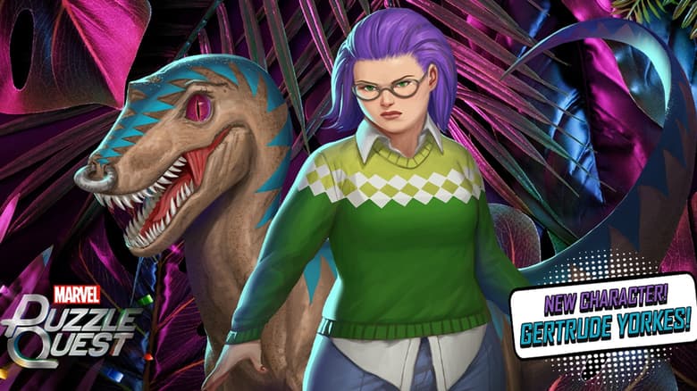Gertrude Yorkes (Runaways) and Old Lace join Marvel Puzzle Quest