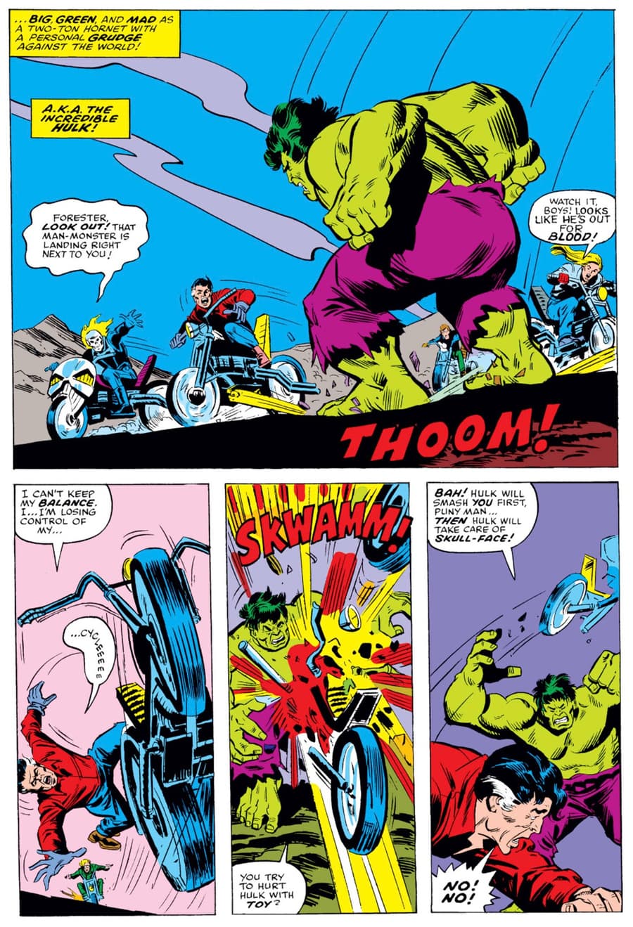 GHOST RIDER (1973) #11 page by Steve Gerber and Sal Buscema