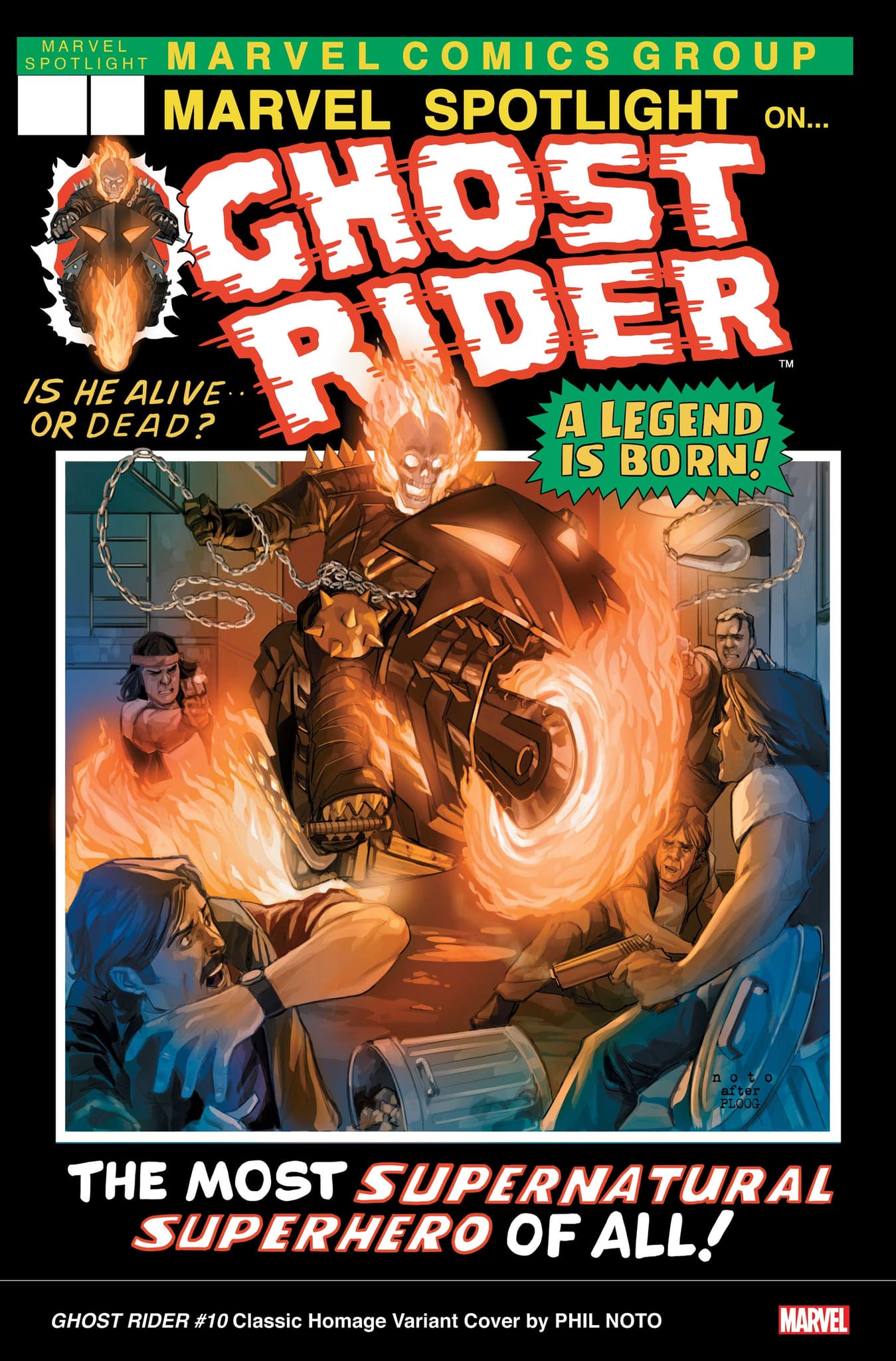 GHOST RIDER #10 Classic Homage Variant Cover by PHIL NOTO
