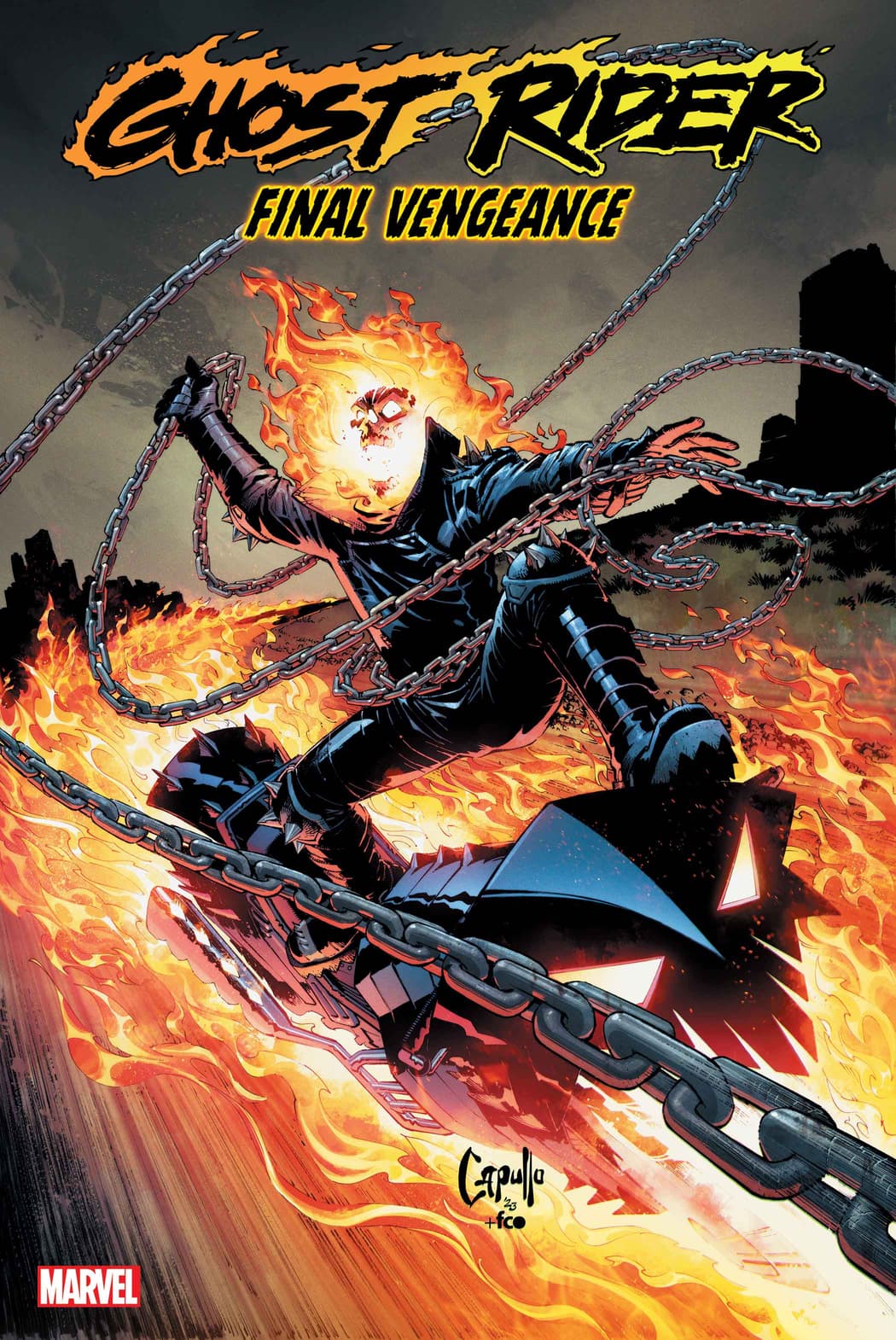 Johnny Blaze Takes His Final Ride in New 'Ghost Rider: Final Vengeance' #1  Cover