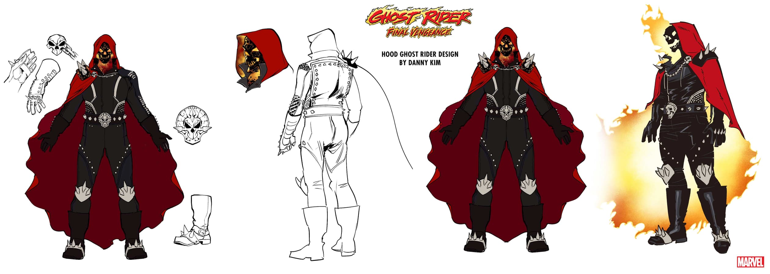 GHOST RIDER: FINAL VENGEANCE: Hood Ghost Rider character design sheet by Danny Kim