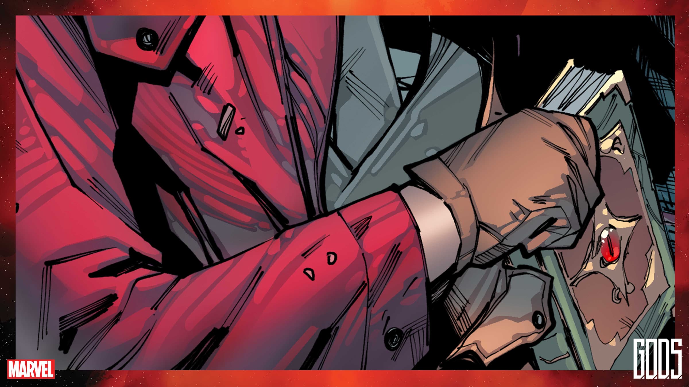 G.O.D.S. #1 artwork by Valerio Schiti