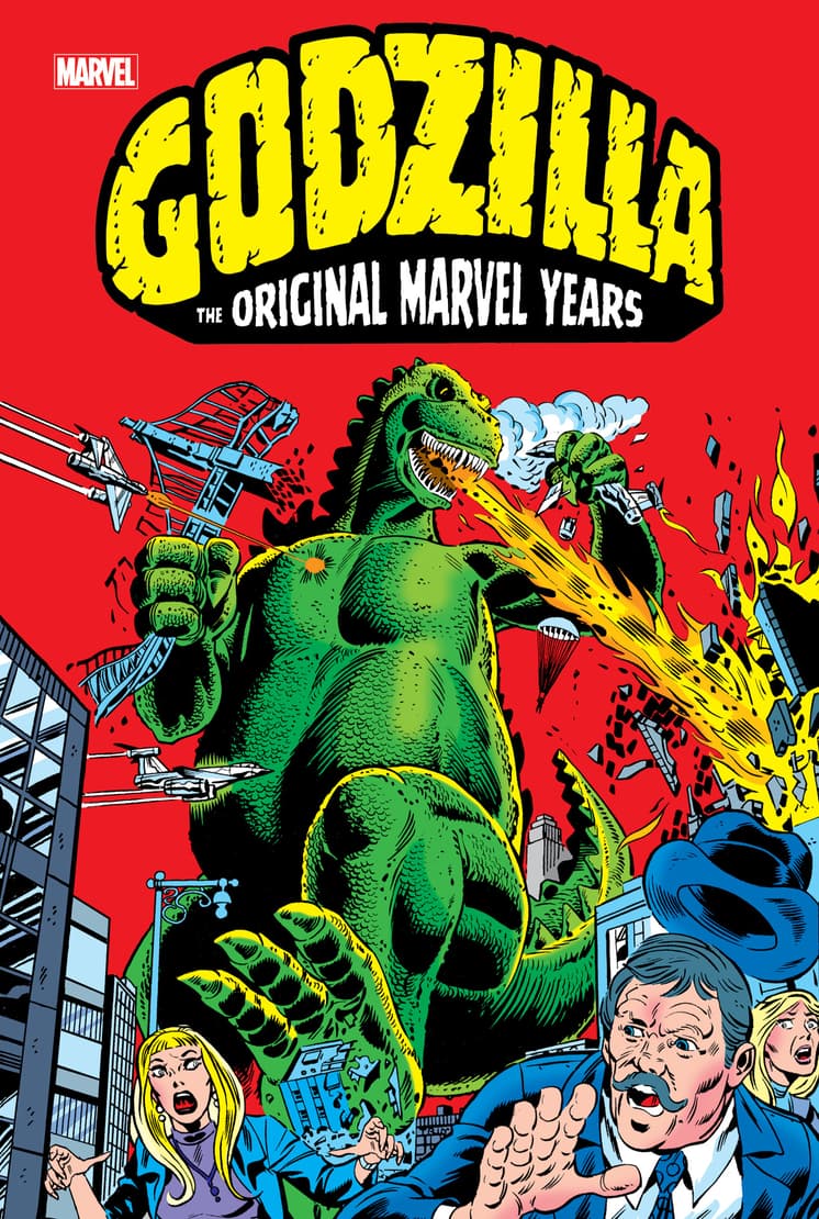GODZILLA: THE ORIGINAL MARVEL YEARS OMNIBUS HC Direct Market Exclusive First Issue Variant Cover by Herb Trimpe