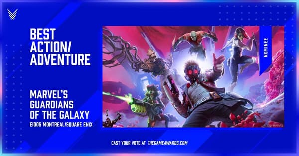 Marvel's Guardians of the Galaxy Nominated for Best Action/Adventure The Game Awards 2021
