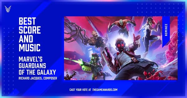 Marvel's Guardians of the Galaxy Nominated for Best Score and Music The Game Awards 2021