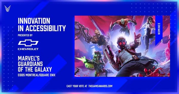 Marvel's Guardians of the Galaxy Nominated for Innovation in Accessibility The Game Awards 2021