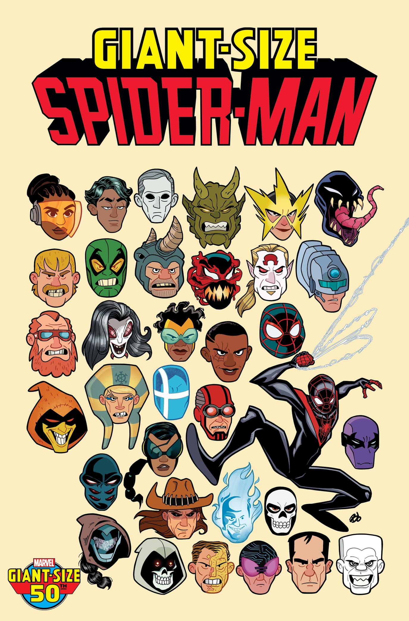 GIANT-SIZE SPIDER-MAN #1 Deadly Foes Variant Cover by Dave Bardin