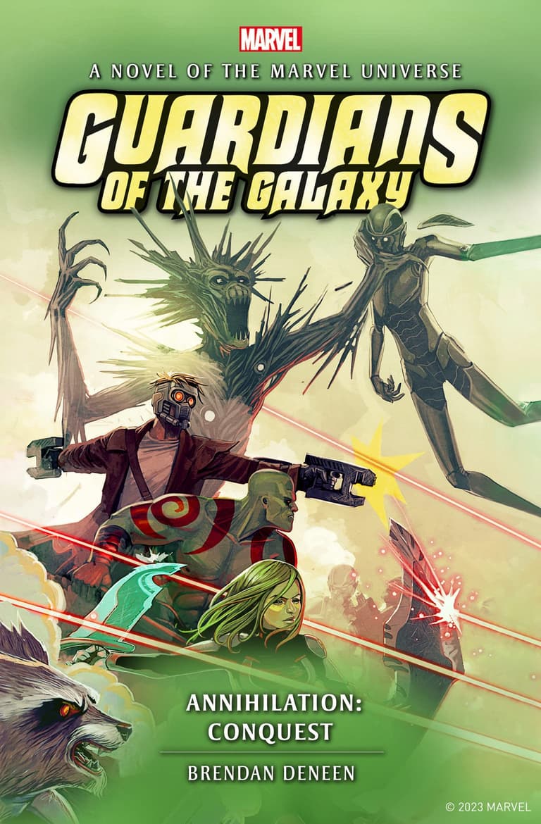 Cover to Guardians of the Galaxy: Annihilation Conquest Adaptation.