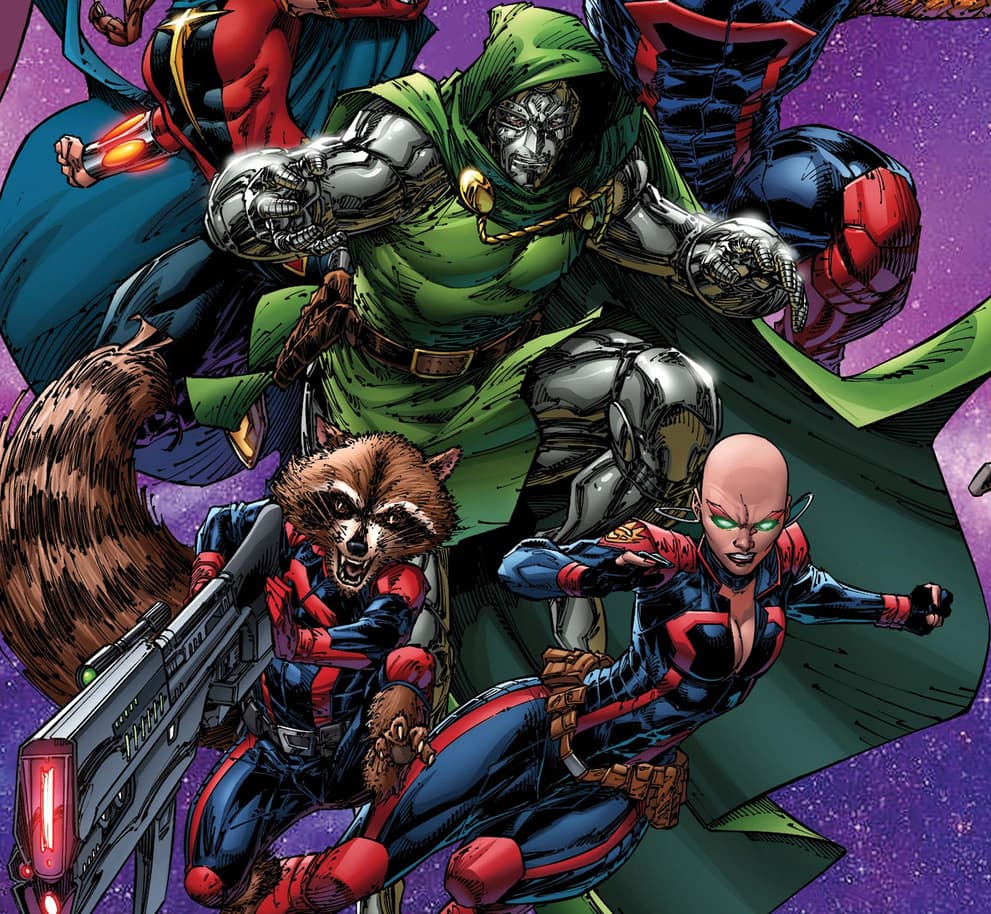 GUARDIANS OF THE GALAXY (2020) #14 cover by Brett Booth, Adelso Corona, and Guru-eFx