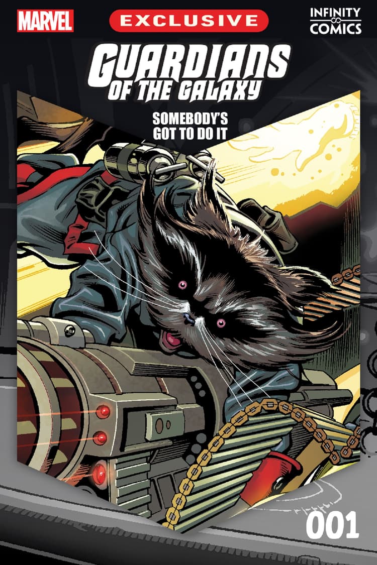 Read series GUARDIANS OF THE GALAXY: SOMEBODY’S GOT TO DO IT on the Marvel Unlimited app.