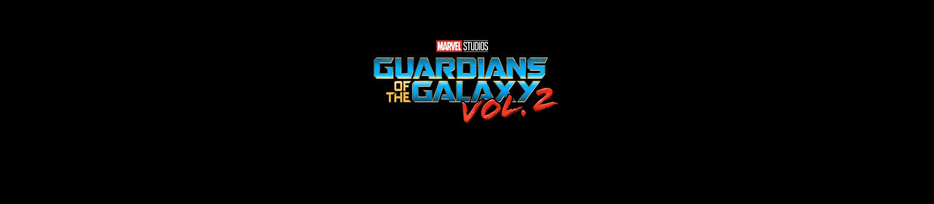 Guardians of the Galaxy Vol. 2 Movie Logo On Black