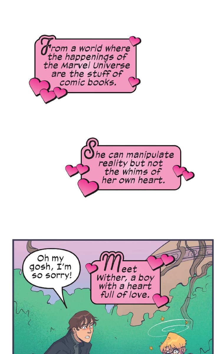 Preview panels from LOVE UNLIMITED: GWENPOOL INFINITY COMIC (2022) #43.