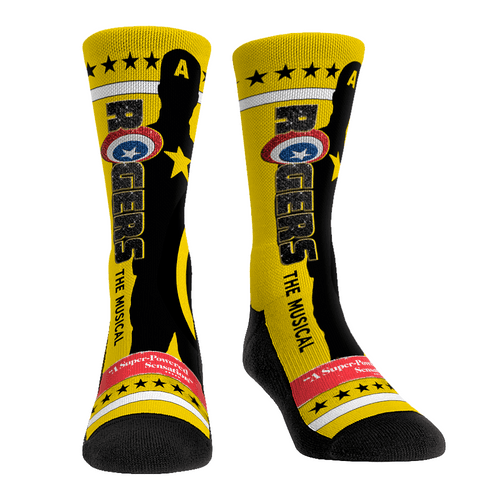 Rogers: The Musical socks / shop it <a href=https://rockemsocks.com/collections/marvel/products/hawkeye-rogers-the-musical>here</a>